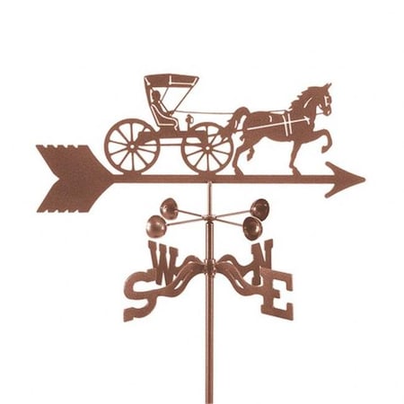 Ez Vane EZ Vane EZ1509-GR Doctor Horse & Buggy Weathervane with Garden Mount EZ1509-GR